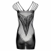 Riana Glitter Dress Black - Elegant Shimmering Eveningwear by Dreamgirl