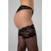 Like Me Hold-Up Stockings 20 Denier with Luxury Lace Top Black