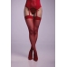 Be Wicked Suspender Stockings Red - Elegant Lingerie Accessory, One Size