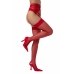 Be Wicked Suspender Stockings Red - Elegant Lingerie Accessory, One Size