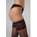 Exclusive Love Me More Black Stay-Up Stockings 15 Denier Lace Band