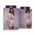 Vixen Lingerie Lace Kimono Set Flower White - Sheer Elegant Robe & String