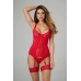 Cottelli Collection Marzia Red Lingerie Set with Suspenders, 2-Piece