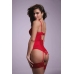 Cottelli Collection Marzia Red Lingerie Set with Suspenders, 2-Piece