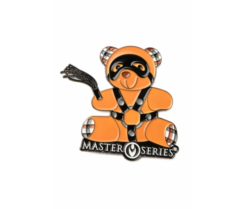 XR Brands BDSM Bear Enamel Pin - Playful Collectible Accessory