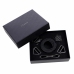 LOCKINK Adjustable Leather Wrist and Ankle Cuffs Set Black 34cm