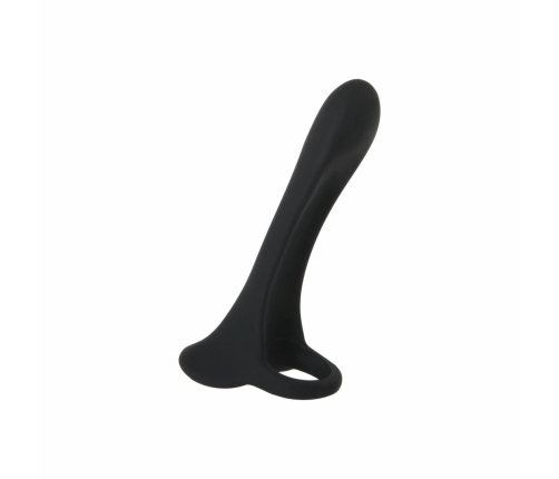 Evolved Cock Armor Rechargeable Silicone Vibrating Ring Black