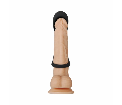 Evolved Cock Armor Rechargeable Silicone Vibrating Ring Black