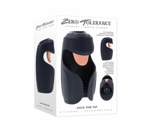Zero Tolerance Lick the Tip Intimate Vibrating Silicone Device 7.6 cm