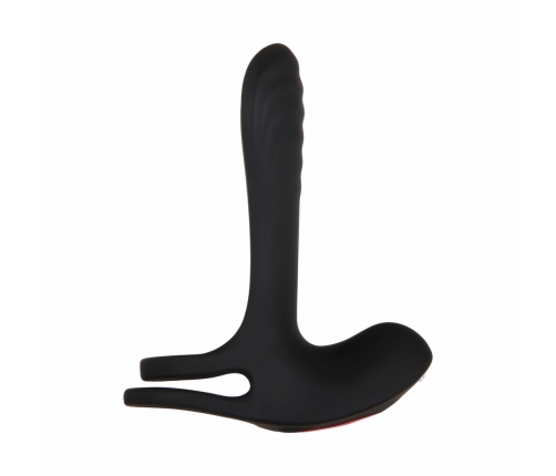 Evolved Vibrating Enhancement Ring Black - Adjustable, 9-Mode, Waterproof
