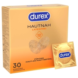 Durex Hautnah Latex Free 30 pcs - Anatomical Polyisoprene Condoms