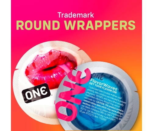 ONE Flavor Waves 12-pack Vegan Flavoured Protective Sheaths