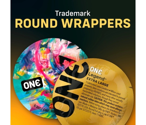 ONE Legend Extra Large Condoms 12-Pack, Sensatex, Vegan, 56mm