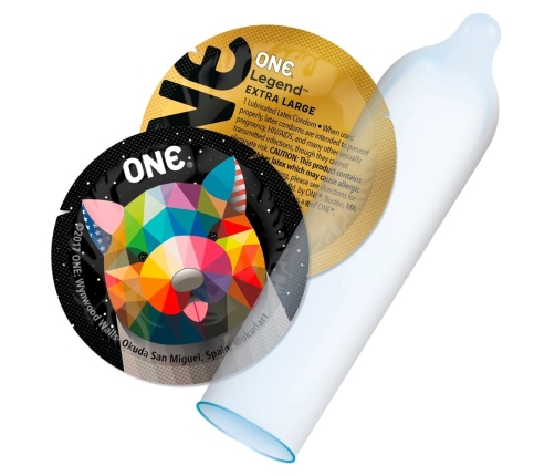 ONE Legend Extra Large Condoms 12-Pack, Sensatex, Vegan, 56mm