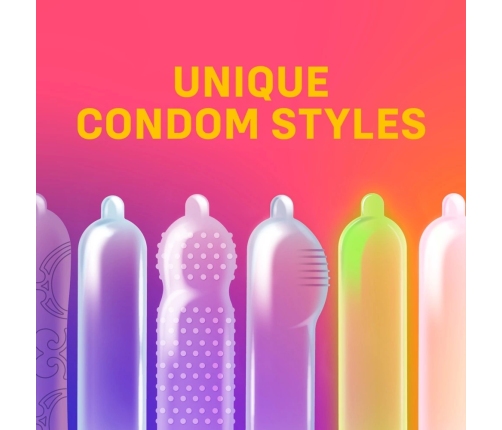 ONE Mixed Pleasures 12 pcs - Vegan Latex Assorted Condom Set