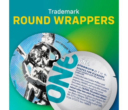 ONE Pleasure Plus 12-Pack Advanced Contoured Latex Condoms