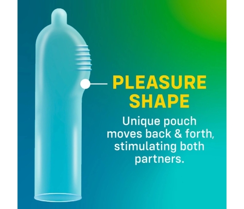 ONE Pleasure Plus 12-Pack Advanced Contoured Latex Condoms