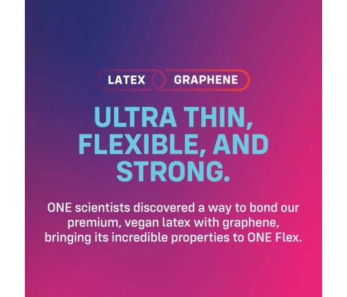 ONE Flex Graphene Latex Condoms 10-Pack Ultra Thin Premium Lubricated