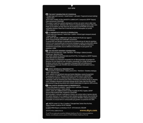 SKYN Extra Lubricated 24 pcs - Latex-Free Polyisoprene Condoms