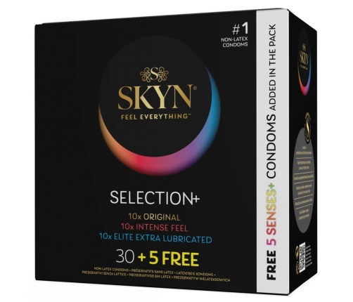 SKYN Selection+ Variety Pack 35 Latex-Free Vegan Condoms 53mm