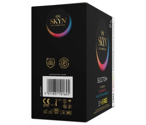 SKYN Selection+ Variety Pack 35 Latex-Free Vegan Condoms 53mm