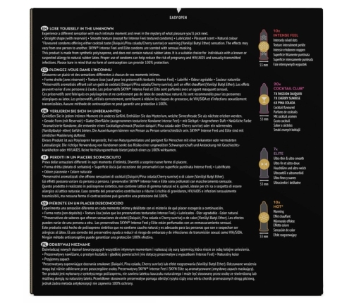 SKYN Unknown Pleasures Assorted Latex-Free Condom Set 42+5 Free, 53 mm