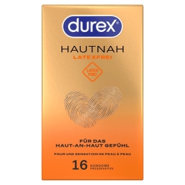 Durex Hautnah Latex-Free Condoms 16 pcs Polyisoprene Easy-on Shape