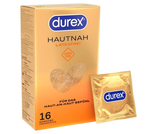 Durex Hautnah Latex-Free Condoms 16 pcs Polyisoprene Easy-on Shape