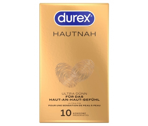 Durex Hautnah Ultra-Thin Anatomical Condoms 10-Pack 56mm