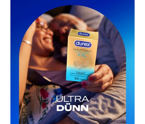 Durex Hautnah Extra Large Easy-On 10-Pack Latex Condoms 60mm