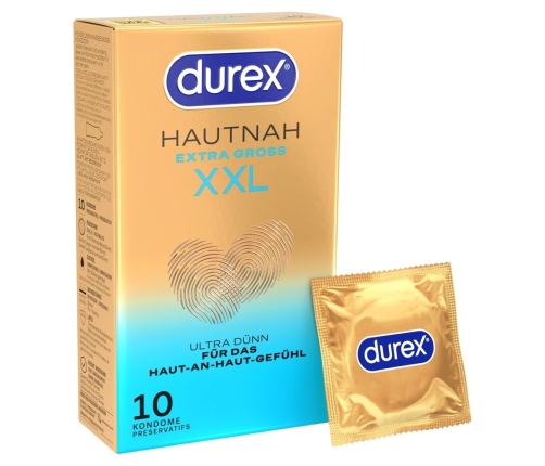 Durex Hautnah Extra Large Easy-On 10-Pack Latex Condoms 60mm