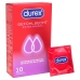 Durex Gefuhlsecht XtraFeucht 10pcs Anatomical Extra Lubricated Condoms