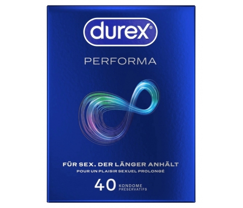 Durex Performa 40 pcs Advanced Comfort Prolonged Use Latex Condoms