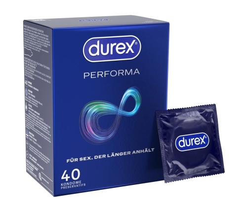 Durex Performa 40 pcs Advanced Comfort Prolonged Use Latex Condoms