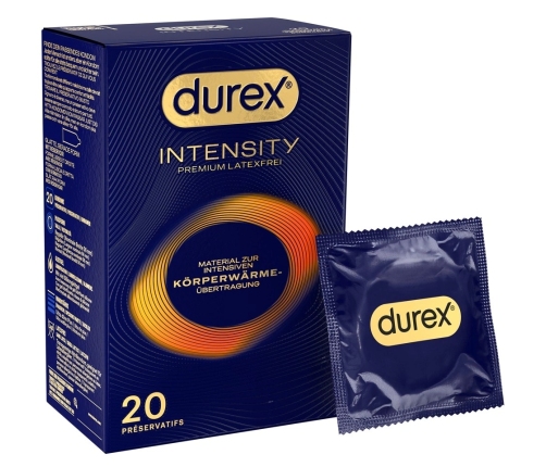 Durex Intensity Nitrile Ultra-Thin Latex-Free Condoms 20 Pack 56mm