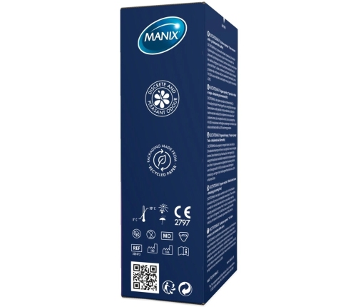 MANIX Excitation Max 12pcs Contoured Dotted & Ribbed Latex Condoms