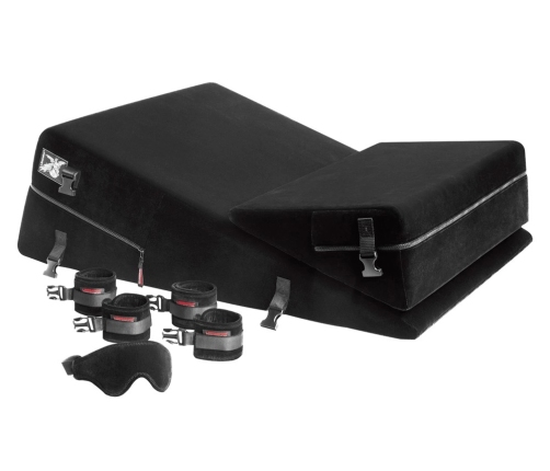 Liberator Black Label Wedge/Ramp Combo with Adjustable Restraints, Black