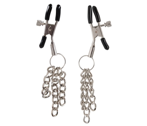 You2Toys Adjustable Metal Nipple Clamps with Decorative Chains 5 cm