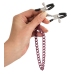 You2Toys Adjustable Nipple Clamps with Purple Chain 30cm