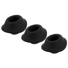 Womanizer Replacement Silicone Heads S Black 3-Pack for Premium Models