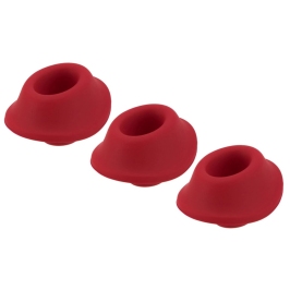 Womanizer Head Replacement Set S Red 3-Pack Silicone Accessories