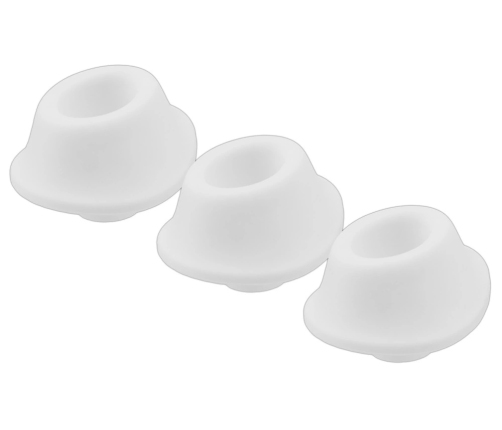 Womanizer Replacement Heads M White 3-Pack - Silicone Hygiene Caps