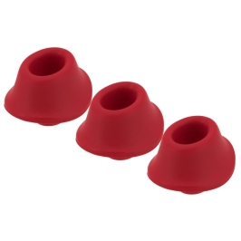 Womanizer W-Heads Set 3x Medium Red - Replacement Silicone Heads M