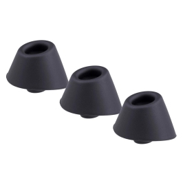 Womanizer W-Heads S Black Replacement Heads 3-Pack for Duo/Duo2/InsideOut