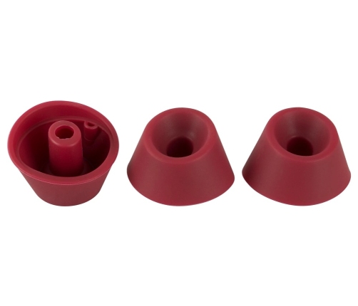 Womanizer Heads Duo Bordeaux M Replacement Attachments, 3-Pack, Silicone