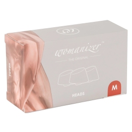 Womanizer Heads Duo Bordeaux M Replacement Attachments, 3-Pack, Silicone
