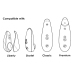 Womanizer Heads 3-Pack Size S Raspberry - Replacement Silicone Tips
