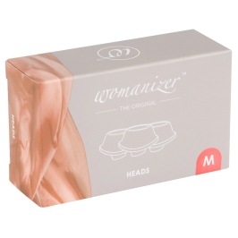 Womanizer Replacement Heads M Raspberry 3-Pack - Silicone, 15 mm