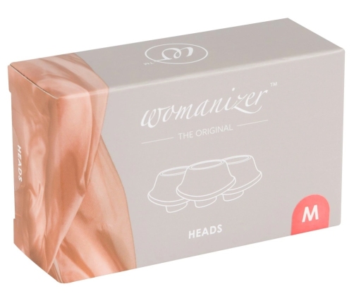 Womanizer Replacement Heads M Raspberry 3-Pack - Silicone, 15 mm