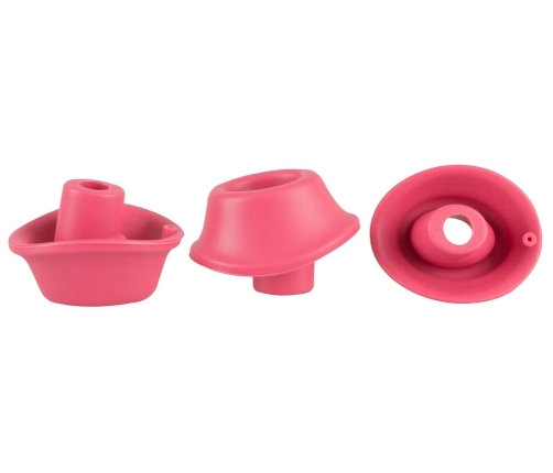 Womanizer Replacement Heads M Raspberry 3-Pack - Silicone, 15 mm